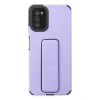 BUĞZ Galaxy A03s Kılıf Mega Standlı Silikon - Lila