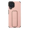BUĞZ Galaxy A22 Kılıf Mega Standlı Silikon - Pudra