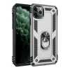 BUĞZ İphone 11 Pro Kılıf Sofya Yüzüklü Silikon Kapak - Gümüş