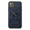 BUĞZ İphone 11 Pro Max Kılıf Pars Lens Yüzüklü Silikon - Lacivert