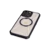 BUĞZ İphone 12 Pro Max Kılıf Prag Magneticsafe Kapak - Siyah