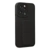 BUĞZ İphone 13 Pro Kılıf Mega Standlı Silikon - Siyah