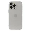 BUĞZ İphone 13 Pro Max Kılıf Luko Lens Silikon - Gümüş