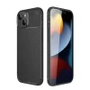 BUĞZ İphone 14 Kılıf Auto Focus Karbon Kapak - Siyah