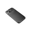 BUĞZ İphone 14 Plus Kılıf Auto Focus Karbon Kapak - Siyah