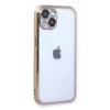 BUĞZ İphone 14 Plus Kılıf Razer Lensli Silikon - Gold