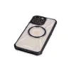 BUĞZ İphone 14 Pro Max Kılıf Prag Magneticsafe Kapak - Siyah