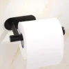 BUĞZ Kendinden Yapışkanlı Tuvalet Kağıtlığı – Mat Siyah Modern Banyo Rulo Askısı