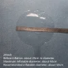 BUĞZ Kırmızı Simli Yuvarlak Şeffaf Balon 24 İnç