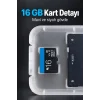BUĞZ MicroSD Hafıza Kartı 16 GB Adaptörlü Set - BUĞZ
