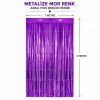 BUĞZ Mor Metalize Parti Perdesi 100x200 Cm – Kapı Ve Arka Fon Perdesi