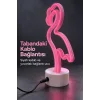BUĞZ Pembe Işıklı Flamingo LED Lamba Masaüstü Dekoratif - BUĞZ