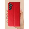 BUĞZ Galaxy A26 Kılıf Trend S Plus Kapaklı Kılıf - Taba