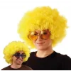 BUĞZ Sarı Renk Kıvırcık Afro Bonus Peruk