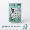 BUĞZ Şeffaf Hesap Makinesi - Sevimli Simli Tasarım