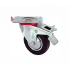BUĞZ Servis Tekeri - Tablalı Frenli Siyah Döner - Çap 100 Mm