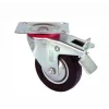 BUĞZ Servis Tekeri - Tablalı Frenli Siyah Döner - Çap 80 Mm