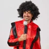 BUĞZ Siyah Renk Kıvırcık Afro Bonus Peruk