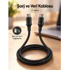 BUĞZ Telefon ve Tablet İçin Type C to Type C Örgülü Şarj Kablosu - BUĞZ