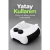 BUĞZ Termostatlı Fanlı Isıtıcı Çift Düğmeli Kontrol Tasarımı - BUĞZ