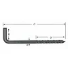 BUĞZ Vidalı Korniş Çivi No:6 - 4x60 - 100 Adet