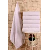 Havlu Otel Grup Banyo Havlusu 6 Adet Pamuk 70x140 Cm Beyaz Yumuşak