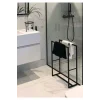 Havlu Metal Siyah Ayaklı Banyo Havluluk Askılık