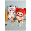 Oyuncak Mofusand kırmızı balık şapkalı kedi peluş oyuncak 25cm mofusand seri kedi peluş uyku arkadaşı