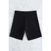 Kadın Siyah Önden Bağcıklı Deniz Şortu