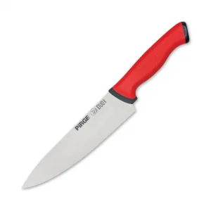 BUĞZ 34161 Duo Şef Bıçağı 21 Cm - Kırmızı Kaymaz Sap