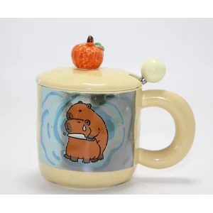 BUĞZ 3d Capybara Desenli Porselen Kupa Bardak Alk4501
