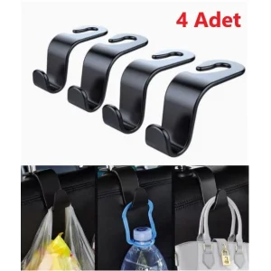 BUĞZ 4  Adet Araba Koltuk Arkası Askı