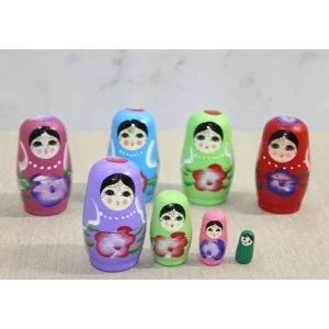 BUĞZ 4lü Ahşap Matruşka Alk3814