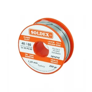 BUĞZ 40-60 Lehim Teli 200 Gr 1.2 Mm - Sn:40 / Pb:60