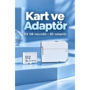 BUĞZ 512 GB Bellek Kartı MicroSD ve SD Adaptör - BUĞZ