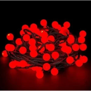 BUĞZ 5m 28 Led Kırmızı Işık Siyah Kablo Fişli