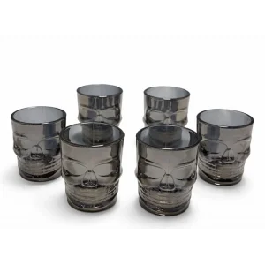 BUĞZ 6lı Kurukafa Cam Shot Bardağı Alk5115