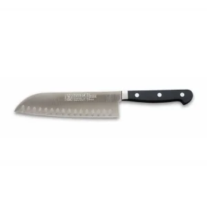 BUĞZ 61950 - Sıcak Dövme Oluklu Santoku Şef Bıçağı 18 Cm