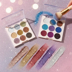 BUĞZ 9 Renk Glitter Diamond Far Paleti - 2li Set