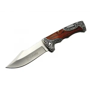 BUĞZ A3157a Av / Kamp Çakı 23 Cm - Gül Ağacı İşlemeli Saplı
