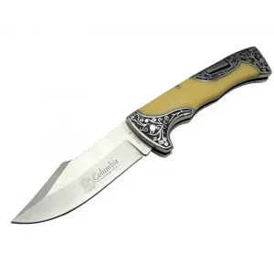 BUĞZ A3157c Av / Kamp Çakı 23 Cm - Sedef İşlemeli Saplı