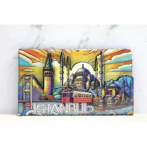 BUĞZ Ahşap İstanbul Temalı Magnet Alk4365