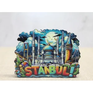 BUĞZ Ahşap İstanbul Temalı Magnet Alk4597
