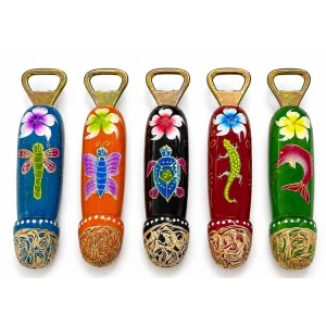 BUĞZ Ahşap Penis Tasarımlı Şişe Açacağı 5li Set No:1010