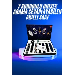 BUĞZ Akıllı Saat Çoklu Kordon Seçenekli Dokunmatik Ekran Nabız Sensörlü - BUĞZ