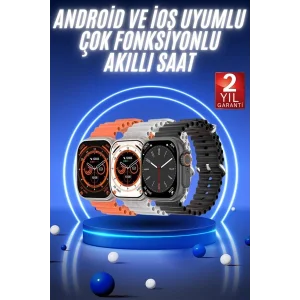 BUĞZ Akıllı Saat Ultra Android & İOS Uyumlu Arama Bildirim Özellikli - BUĞZ