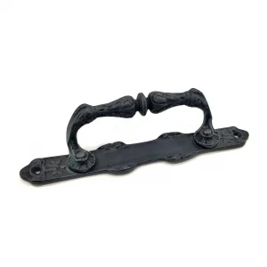 BUĞZ Antika Tarz Dekoratif Pirinç Dar Yan Çekme Kapı Kolu - 225x37 Mm, Oksit