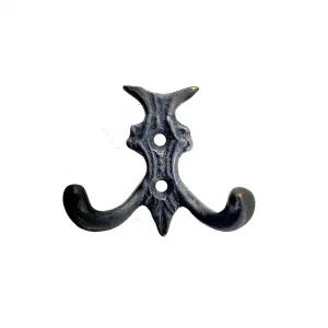 BUĞZ Antika Tarz Dekoratif Pirinç Koç Çiftli Askı - 50x55mm, Oksit