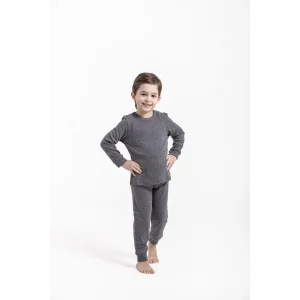BUĞZ Antrasit Termal Çocuk İçlik Takım Unisex OC0052