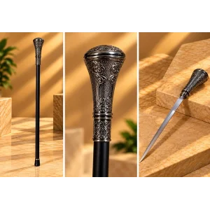 BUĞZ Asa Başlıklı Kılıçlı Baston Alk2561
